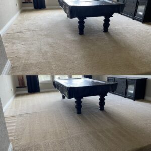 Pool Table Area Carpet Cleaning