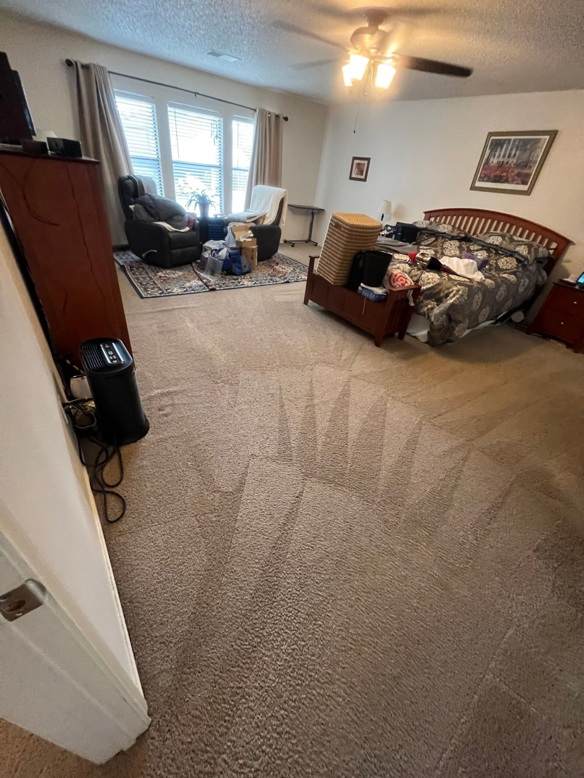 Carpet Cleaning Restoration Project in San Antonio TX 78247